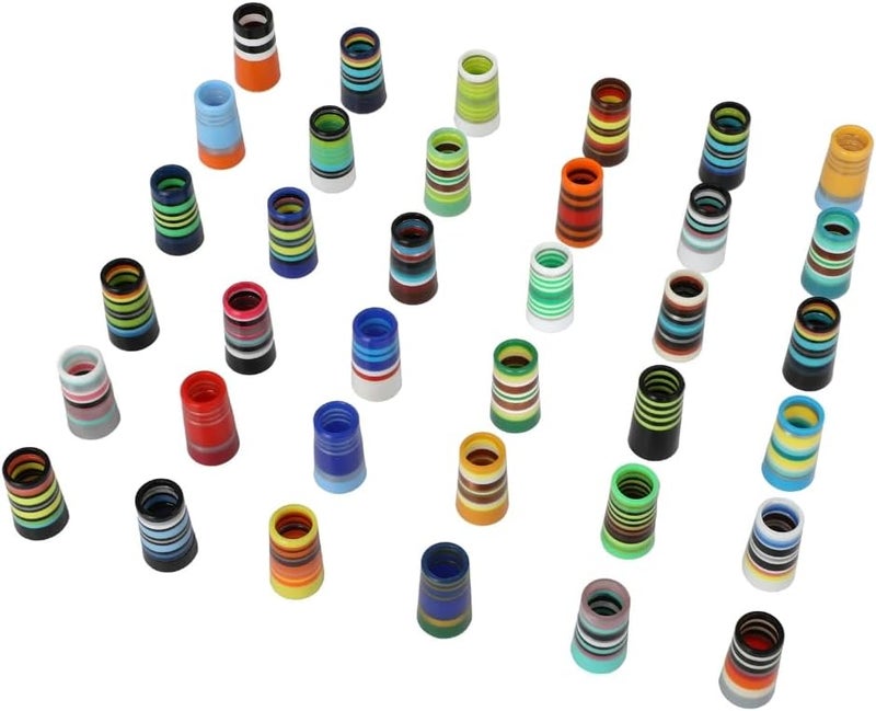 KAKASEA 10 Pcs Golf Ferrules,Golfing Club Ferrules Colorful Golfing Iron Ferrules Fit 0.35Inch Tapered Steel Shafts - Image 5